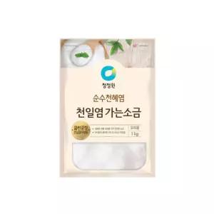 청정원 천일염 가는 소금 1kg x 12개