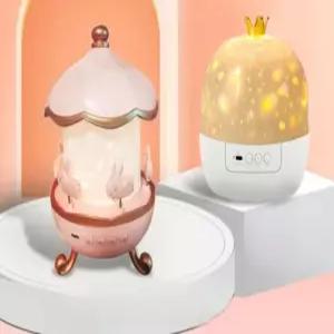 여아 아이방 토끼 조명 공주 고래 인어 빔 프로젝터 여아방 무드등  led전등