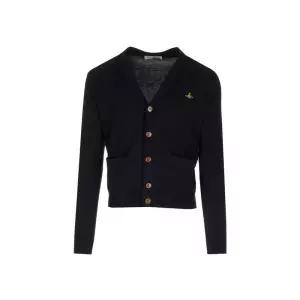 [명품] 23FW ORB 로고 자수 가디건 블랙 2701000I Y000T N401