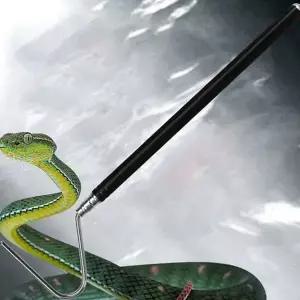 뱀 포획 집게 스테인리스 휴대용 다용도 뱀 잡이 집게 야외 안전 뱀이동 야외용 관리 핸들 후크 가능