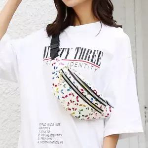 예쁜 나비 홀로그램 여성 외출 가방 미니 힙색