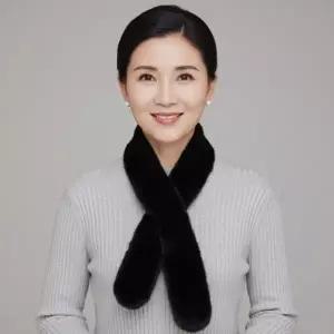 밍크 넥워머 여성 털 머플러 겨울 목도리