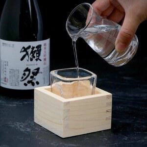 사케잔 나무잔 히노끼 편백 도쿠리 사각 사케컵 나무상자