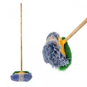 [에이치플러스몰]양면 먼지제거 솔 나무손잡이 청소용품 니스목봉 150cm