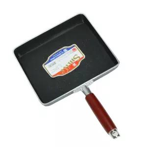 코팅프라이팬 나무손잡이 사각 후라이팬(왕특대)