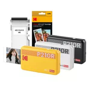 코닥 포토프린터 사진인화기 미니 2 레트로 + 카트리지 38매 번들 P210R