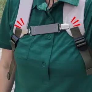 배낭 스트랩 체스트벨트 백패킹 집게 가방줄 고정 흘러내림 끈 가방