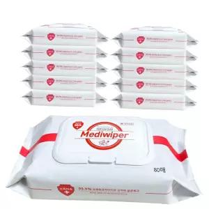 손소독물티슈 메디와이퍼 손소독 물티슈 10개입 80매