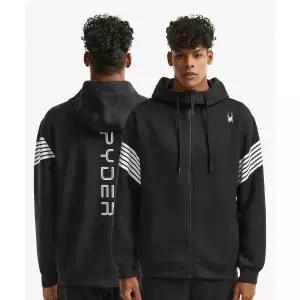 스파이더 SPYDER 공용 슬리브 프린트 후드 집업 자켓 SPHFCNFT302UBLK 202922