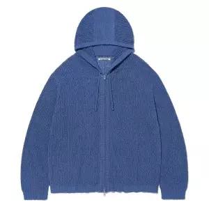 비바스튜디오 VIVASTUDIO MESH KNIT HOOD ZIP UP [MID BLUE] P0000GOL_4 202858