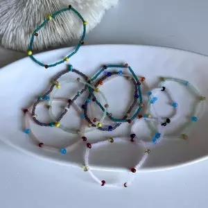 [셀러허브]자체제작 크리스탈비즈 비즈 원석 컬러풀 빈티지 여름 원석 유리 우레탄 늘어나 (S45037408)