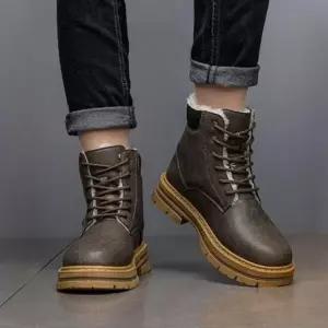 남성 방한 워커부츠 빈티지 겨울 미끄럼방지