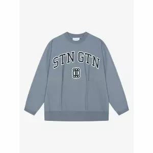 [하프클럽/지이크]로고 더블 립 스웨트셔츠 (PIIBA8904)