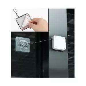 현관문 방문 미닫이문 와이어 자동 잠금장치 문닫힘