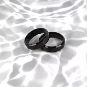 [셀러허브]SFW 블랙 써지컬스틸 티타늄반지 (S33371435)