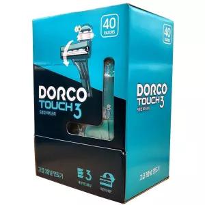 도루코 터치3 휴대용 면도기 3중날 40개 일회용 면도기 코스트코
