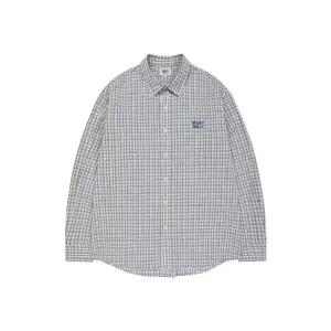 [국내매장정품] 와키윌리 WACKY WILLY 시어서커 체크 긴팔셔츠 라이트 블루 WA2601SH11LB 200117