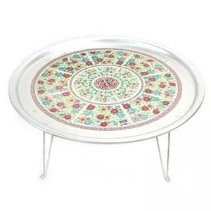 [셀러허브 1]양은 밥상 찻상 다과상 원형 밥상 레트로 밥상 40cm