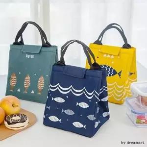 [셀러허브 생활리빙]피쉬 사각 보냉백/보온백/아이스백/피크닉가방