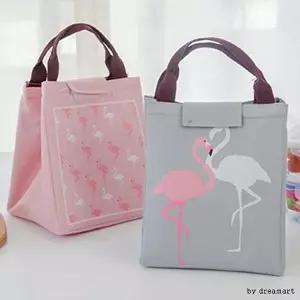 [셀러허브 생활리빙]플라밍고 사각 보냉백/보온백/아이스백/피크닉가방