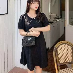 [에이치플러스몰]진주 장식 여성용 원피스 하객 데이트 셀프웨딩 치마