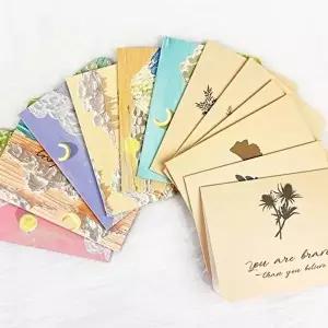 [셀러허브 생활리빙]편지지봉투 스티커 세트 6p 카드편지지 생일축하카드