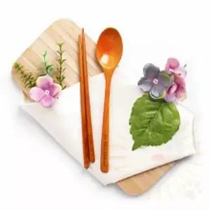 [셀러허브 생활리빙]각인 수저 세트 우드숟가락 아동숟가락