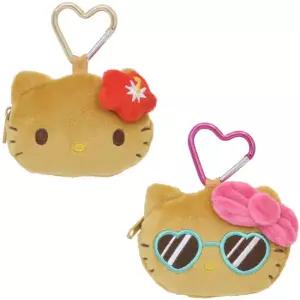 산리오 헬로키티 카라비너 미니 파우치(동전지갑)_태닝