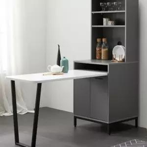 밥솥선반 오븐장 렌지다이 그레이 겸용 세트 R