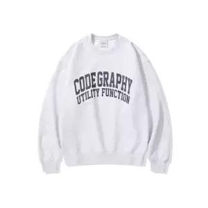 브랜드정품 코드그라피 CGP UTILITY FUNCTION 맨투맨_멜란지 그레이 337301