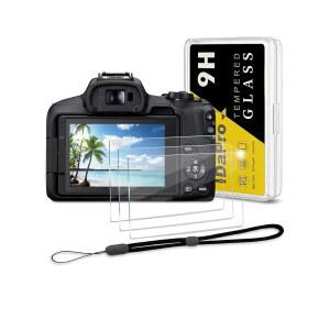 캐논 EOS R50 / R8 + 핸드 랜야드용 iDaPro 스크린 프로텍터 [3+1 팩] 강화 유리 쉬운 설치