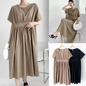 위쉬몰 GL 린넨주름라운드원피스(V139H508) 빅사이즈 (40946713A)
