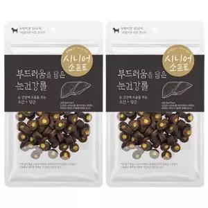 노령견 간식 눈건강롤 100g 2P 반려견 소프트 스낵