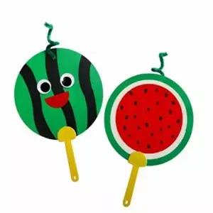 [셀러허브 패션]수박 부채 만들기 미술만들기 부채꾸미기