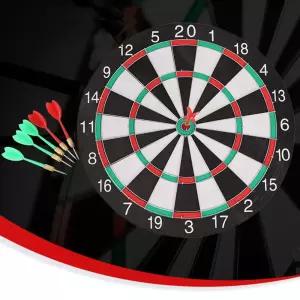 원형 다트 양면 게임 스포츠 홈파티 핀포함 40cm