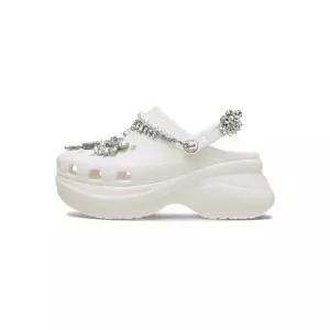 CROCS 베이 웨딩 글리터 클로그 - 화이트 / 211978-100117910