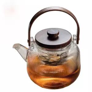 여행용인덕션 우드 감성 캠핑 원목 휴대 주전자 다도