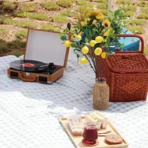 세련된 디자인의 체크무늬 대형 돗자리/캠핑돗자리/옥스퍼드돗자리/피크닉매트