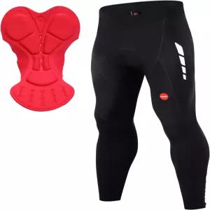수케 스포츠 남성용 자전거 바지 롱 4D 패딩 사이클링 타이츠 레깅스 아웃도어 라이딩