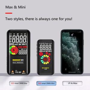호환 MAXRIENY 스마트테스터기 테스터기 디지털 비접촉식 검전기 multimeter A10 S11 9999 스마트 DC AC 전