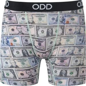 오드삭스 남성용 퍼니 언더웨어 복서 브 캐시 머니 빌 그래픽 프린트