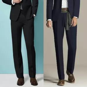 [하프클럽/] 모노듀 울혼방 모직바지 남성 기모정장바지