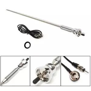 호환  자동차 스테레오 자동 루프 라디오 신호 안테나 FM AM 공중 윙 마운트 53 인치