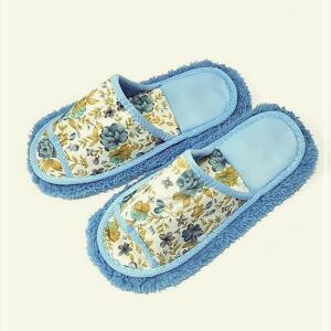 [2개구성] 학원 청소 학교 극세사 슬리퍼 교실 블루 LW6842D1