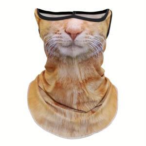 [2개구성] C73오렌지냥이 얼굴가리개 쿨 넥워머 용품 자전거 오토바이 스포츠 스카프 마스크 NWD79BD9