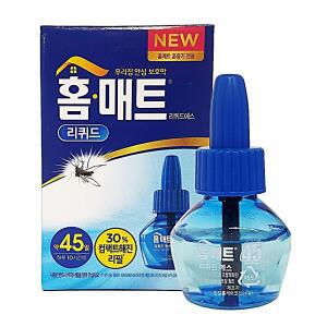 [2개구성] 헨켈홈케어코리아 1P 리필 홈매트 리퀴드 해충 모기향 무향 모기퇴치 모기약 제 살충 LW4586F9