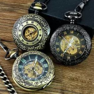 수동 펜던트 인테리어 소품 앤틱 태엽 목걸이 회중시계 포켓 시계 복고풍 클래식 레트로 유럽풍 빈티지