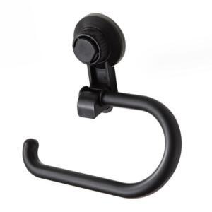 [2개구성] 흡착식 거치대 블랙 건조대 화장지 무타공 휴지 수건 걸이 행주 욕실 화장실 EWD595E9