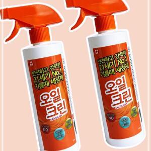 오일크린 세정제 500ML x 2개 기름때청소 주방청소용품 주방클리너 식당 가정용 KWDC4320