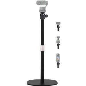 데스크탑 웹캠 스탠드, Insta360 링크 2 / 2C PTZ 4K 및 X4 X3 X2 액션 카메라와 호환되는 18인치 헤비 듀티 삼각대 홀더